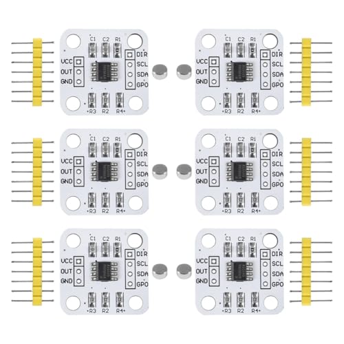 Yominerr Magnetischer Encoder -Magnetinduktionswinkel -Messsensor 6pcs AS5600 Magnetic Encoder mit Magnet 6pcs