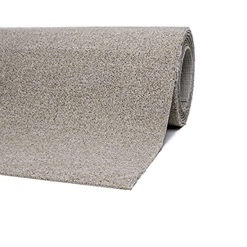 andiamo Teppichboden Henry - pflegeleicht und einfach zu verlegen - Auslegware Teppichboden - Meterware Bodenbelag in Schlingenstruktur mit Trittschalldämmung 200 x 300 cm Beige