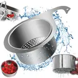 Siebkorb Aus Edelstahl In Schwanenform,2024 Multi-Functional Drain Basket 2pcs Abflusssieb Küchenspüle Seitlicher Schwanen-Abflusskorb für Küchenspülen Swan Sink Strainer Basket für Obst und Gemüse