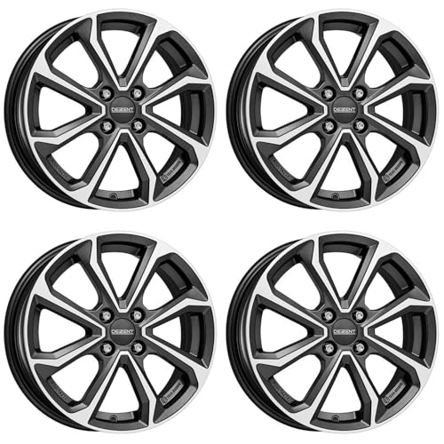 4x Dezent Felgen KT dark 6.0Jx15 ET46 4x100 kompatibel mit Hyundai i10 i20 Bayon i10
