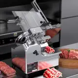 YJFEDCC Home Slicer, Lammbrötchenschneider, Vollautomatisches Geschnittenes Lammfleisch, Gefrorenes Fleisch Hot Pot Slicer, Kommerzieller Fett Beef Roll Elektroschneider