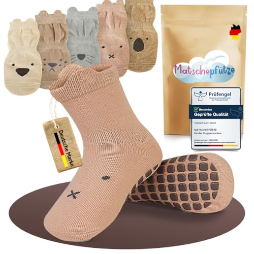 Stoppersocken für Babys und Kinder - Baby Antirutschsocken mit ABS -Noppen Socken - Kuschelige warme rutschfeste Krabbelsocken - Lustige Kindersocken 23-26 - 27-30 für Mädchen und Jungen