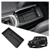 Ruiya Kompatibel mit Mercedes-Benz G-Klasse 2019-2024 W463 W464 Mittelkonsole Aufbewahrungsbox für G500 G350 Zubehör Armlehne Organizer Tray Mittelarmlehne Mittelkonsole Organizer Ablagefach