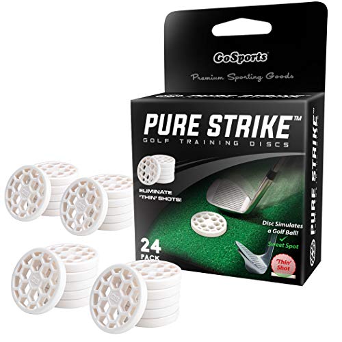 GoSports Golf Pure Strike Golf-Trainingsscheiben, 24 Stück, beseitigen dünne Schläge