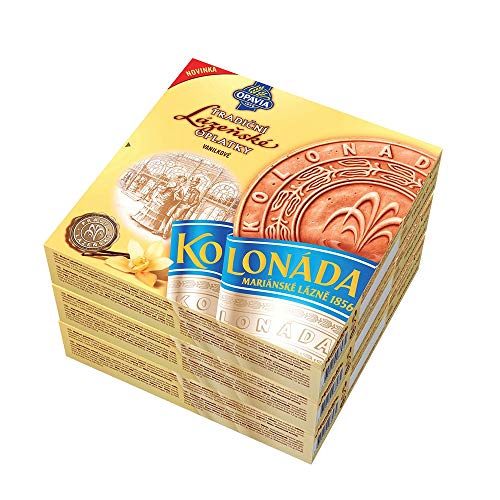 3 packs of Kolonada wafers with vanilla flavor (3 x 195g)