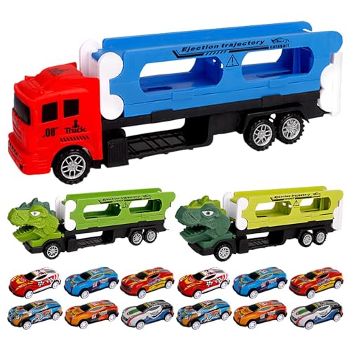 Fbinys Dinosaur Carrier Truck, Dinosaur Toy Truck, Educational Dinosaur Toy, Toddler Dinosaur Toys, Dinosaur Transport Truck, Toy Car Transport Truck, Transport Dinosaur Toys, Dinosaur Truck Playset