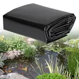 Teichfolie 2m x 2m, Teichmembran, Teichplane, Fischteichfolie, Gartenteiche Dichtungsfolie, HDPE Teichfolie, HDPE Teichfolien Schwerlast für Fischteiche, Brunnen, Wassergarten und Wasserfall, Schwarz