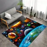 Generisch Universum Sternenklarer Muster Kinder Jugendliche Jungen Teppich Weiche Schlafzimmer Teppich Wohnzimmer Teppich (Bunt5,140x200cm)