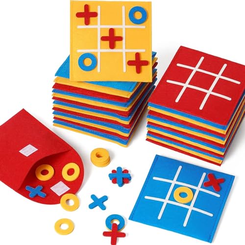 Piucrty Tic Tac Toe Spiel Mini 12Pcs Nützliche Mitgebsel Kindergeburtstag Gastgeschenke Party Beschäftigung Tictactoe Give Aways Pinata Füllung Kinder Kleine Spielzeuge Tombola Preise Wundertüte