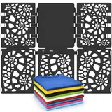 BoxLegend Faltbrett Für Kleidung V1-Plus T Shirt Faltbrett Kinder und Erwachsen Faltbrett Falthilfe für Wäsche Kleidung Wäschefalter Wäsche Faltbrett Verstelltbar Hemdenfalter Schwarz