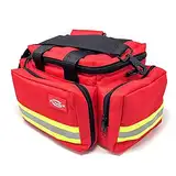 JFA Medical Erste-Hilfe-Tasche für Notfälle - Leere Trauma Notfalltasche mit Schultergurt, Reflektorstreifen und Reißverschlusstaschen