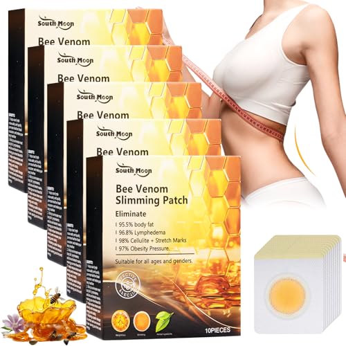 50 Stück Bienengift-Lymphdrainage-Schlankheitspflaste, Bienengift Abnehmen Pflaster, Abnehmen Patch, Slim Patch Abnehmpflaster Bauchnabel Zum Abnehmen FüR Personen Jeden Alters