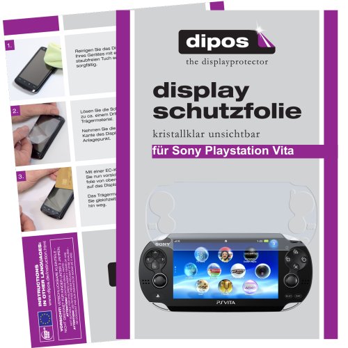 dipos I 2X Schutzfolie klar kompatibel mit Sony Playstation Vita Folie Displayschutzfolie (1x Vorder- & 1x Rückseite)