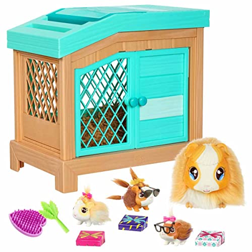 Little Live Pets – Mama Surprise | Interaktives Mama-Meerschweinchen mit Stall und 3 Überraschungsbabys. Über 20 Geräusche und Reaktionen, Spielmuster wiederholbar, 5 jahre / 60 monate