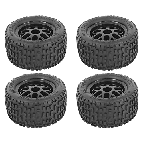 Alomejor 4er-Pack RC-Truck-Reifen, Universelle Gummiräder für Modelle Im Maßstab 1/14, 1/16 und 1/18