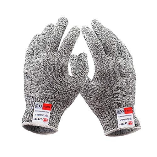 Schnittfeste Handschuhe 1 Paar Anti-Schneidhandschuhe, Familienrestaurant Küchenfleisch Schneiden Hand Schutzhandschuhe, Spülmaschine Safe (Size : Medium)