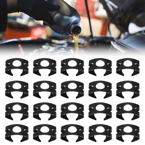 LAJUP 20 Stück Hochwertig Halteklammer Haltefeder Bremsschlauch Bremsleitung,Auto-Bremsschlauch Schellen,171611715 4D0611715B Für Volkswagen Golf, Scirocco, Audi, Bremsleitung Halterung