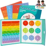 Jeinbuil Bruchrechnen Montessori Material Magnetischer Bruchscheiben-Demonstrator Mathematik-Ressourcen Bruchrechnen Material Für Kinder Bruchrechnen Spiel