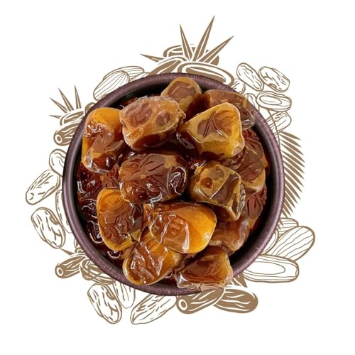 Sunnah Shop® Sukkari Datteln Rotab Royal 1KG aus Qasim - Superfresh & extra soft | Frische Ernte | Einzigartiger Karamell-Geschmack | 100% Natürlich - OHNE Zusatzstoffe