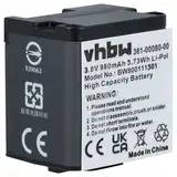 vhbw Akku kompatibel mit Garmin Virb X, X compact, XE Videokamera Camcorder (980mAh, 3,8V, Li-Polymer)