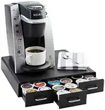 Amazon Basics Aufbewahrungsschubladen für 36 Kaffeekapseln, schwarz