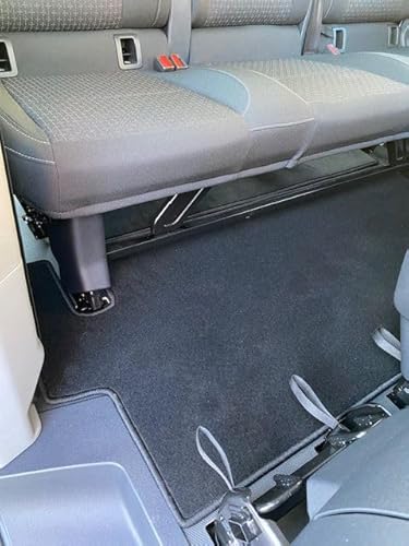 Gastraum Kofferraum Teppich Fußmatte schwarz passend für Ford Transit Custom Trend Titanium Active L2 (Langer Radstand) ab 2024