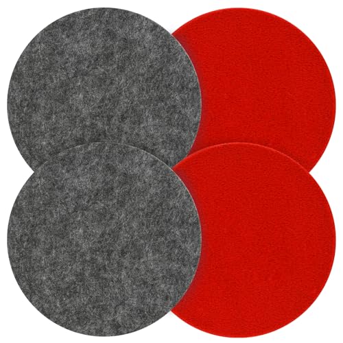 Polierfilz 125mm, BESPOTCL 4pcs Polieraufsatz Kompatibel mit Bosch Exzenterschleifer Auto Polier 125mm klett Exzenterschleifer Zubehör für Autopolitur, Holz, Lack, Corian, Boot