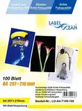 100 Blatt A4 Overheadfolie (OHP Transparentfolie Transparentpapier) für Inkjetdrucker, Inkjet, schwarz/weiss Laserdrucker und Farblaserducker, Tintenstrahldrucker, schwarz weiss Kopierer und Farbkopierer