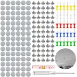 90 Pcs Dachhimmel Reparatur Set,dachhimmel reparatur set, Auto Dachhimmel Reparatur Nieten, KFZ Dachhimmel Reparatur Nieten, mit Stecknadeln Schraubendreher Maßband für Mehrheit Autos