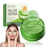 60Pcs Augenpads,Augenpads Gegen Augenringe,Kollagen Augenpads Gegen Augenringe Mit Aloe Vera,Augenringe Entfernen,Mindern Falten und Schwellungen