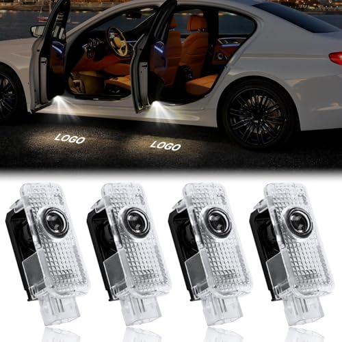 Dixhills 4 Stück Autotür Led Licht Projektor Türprojektoren Türlicht Logo Einstiegsbeleuchtung Türbeleuchtung Einstiegsbeleuchtung Zubehör Ersatz für TT/R8/A1/A3/A4/A5/A6/A7/A8/Q2/Q3/Q5/Q7/Q8