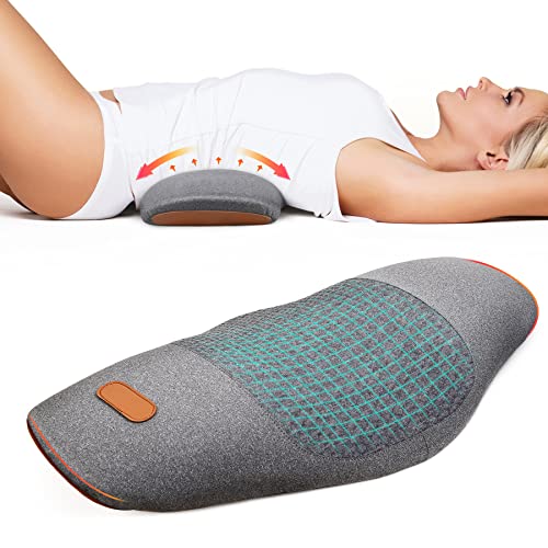 Cozyhealth Lendenwirbelstützkissen zum Schlafen, Memory-Schaum-Rückenlendenstützkissen zur Schmerzlinderung im unteren Rücken, Rückenstützbettkissen, Taillenstütze, Rückenschläfer (dunkelgrau)