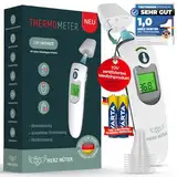 Herz Hüter® Fieberthermometer, 3-in-1 Thermometer, Stirn- und Ohrthermometer, für Säuglinge, Kinder & Erwachsene, ausgezeichnete Genauigkeit und Sicherheit, TÜV-zertifiziertes Medizinprodukt, *NEU*