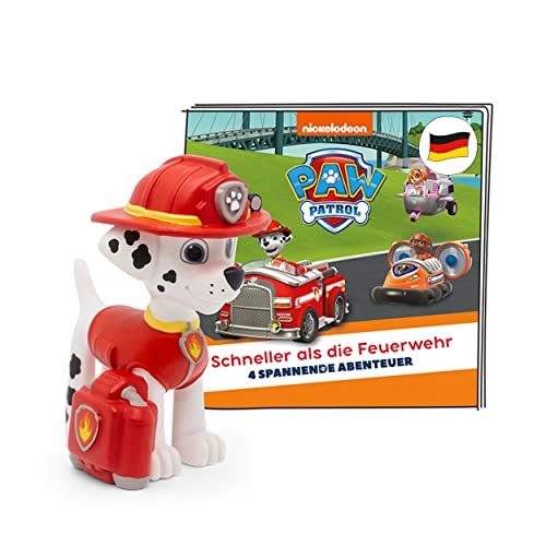 tonies Hörfiguren für Toniebox, Paw Patrol – Schneller als die Feuerwehr, Hörspiel mit 4 Geschichten für Kinder ab 3 Jahren, Spielzeit ca. 59 Minuten