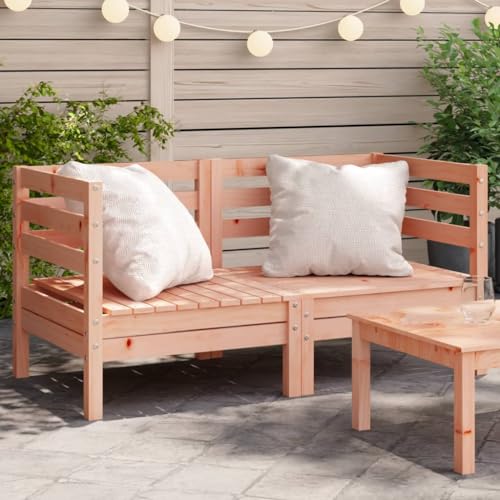 CIADAZ Garten-Ecksofas, 2 Stück, Massivholz, Douglasis, Gartensofas, Sofabezug, Outdoor-Sofabezug