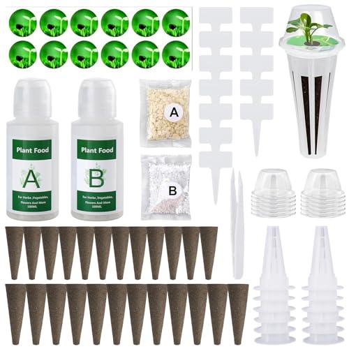 HUIKUANGEU Wachstumsschwämme,Ersatz-Zuchtschwämme,Hydroponische Anzuchtsysteme Kit,Hydroponic Site Grow Kit,Hydroponisches Anzuchtsystem,Pflanzenschwamm,Replacement Grow Pod,für Indoor und Garden