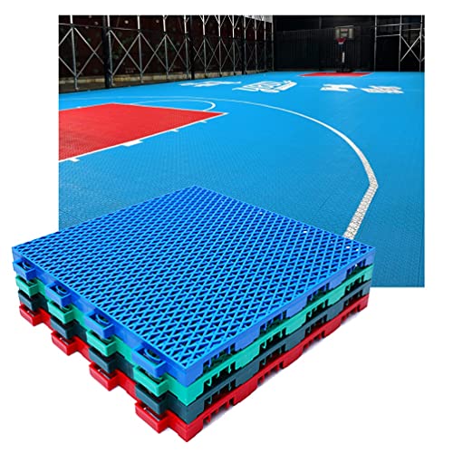 Sportboden 30,6 cm Modulare Ineinandergreifende Bodenfliesen Für Den Außenbereich, Basketballplatz Tennisplatz Volleyballplatz Badmintonplatz DIY Sportbodenbelag (Color : Green, Size : 10PCS)