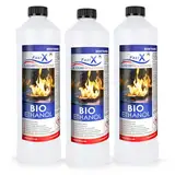 Fast X Bio Ethanol 3x1L - 100% Natürlich, für Ethanolkamine & Alkoholbrenner. Umweltfreundlich & geruchsfrei, sicher für Raum- & Gartenfeuer mit rückstandsloser Verbrennung