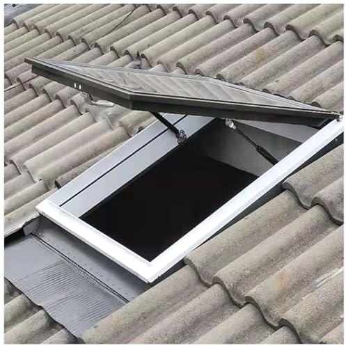 APMOE Dachfenster, Roof Window Tilting Window, Ausstiegsfenster, Dachausstieg, Dachluke, Aluminium Manual Ventilation Underground Lighting Shaft Window(40x70cm)