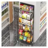 Snack-Regal im Supermarkt Warenpräsentationsständer, Obstkorbregal aus Metalldraht, freistehender Organizer-Ständer, mehrstöckiges rechteckiges Streichholzbriefchen-Display, stapelbares 5-Regal-Design