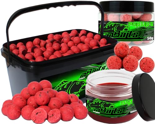 Angel-Berger Magic Baits Session Set Boilies Pop Ups Dip Karpfenköder Boilieset (Monster Crab, 20mm)