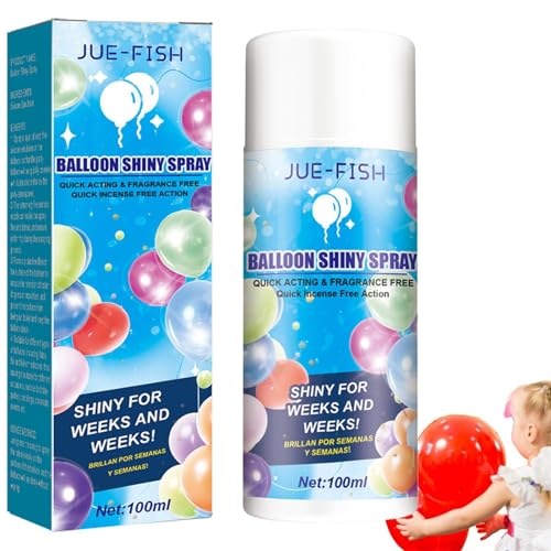 Spray Für Ba-llon Hochglanz,100ml Dauerhaft Ballon-Glanzspray Für Latexballons Oxidiert Verblasst Nicht Feiner Und Gleichmäßiger Sprühnebel Ballonschutzfolie Für Den Einsatz Auf Partys