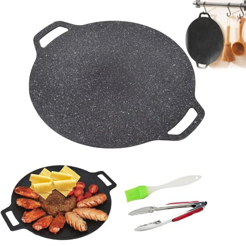 Generisch Non Stick Round Baking Pan, Non Stick Round Baking Pan Korean, Multifunctional Frying For Home Kitchen Camping (L)