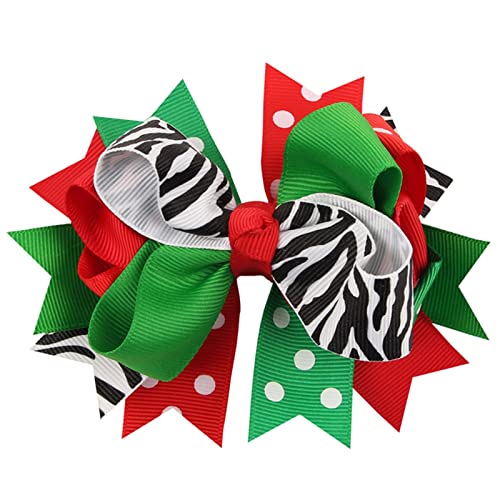 Französische Haarspangen Damen Vintage Haarspange Weihnachtsschleife Haarnadel Weihnachtsschleife Haarschmuck Bunte Weihnachtsboutique Haarnadel Schneeflocke Weihnachtsbaum Schleife Haarnadel Mädchen