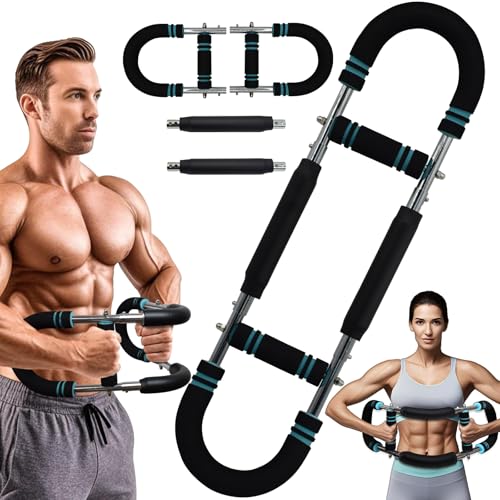 FINDAMAZE Twister Armtrainer,60–100 Lb Verstellbares Brusttrainingsgerät/Arm- und Handmuskeltrainer,Tragbarer Unterarmtrainer,Abnehmbares Design,Krafttrainingsgerät für zu Hause