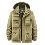 SRZYMJ Mantel Herren Winter Lang Wintermantel Übergangsjacke Mit Kapuze Dünn Outdoorjacke Jacke Mit Kapuze Softshelljacke Steppweste Funktionsjacke Parka Winter Sportjacke Freizeitjacke