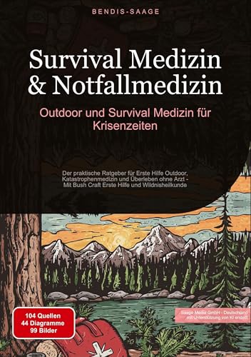 Survival Medizin & Notfallmedizin: Outdoor und Survival Medizin für Krisenzeiten: Der praktische Ratgeber für Erste Hilfe Outdoor, Katastrophenmedizin ... Hilfe und Wildnisheilkunde (Survival (DE))