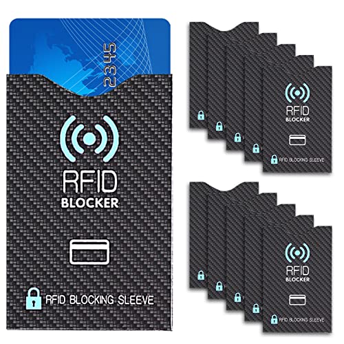 CMOISO RFID Blocker Kartenhülle, 10 Pcs ec Karten Schutzhülle, Unisex Kreditkartenhülle, Bankkarten Schutzhülle, ec Karten Schutzhülle RFID Blocker, Schutzhülle ec Karte Datenklau