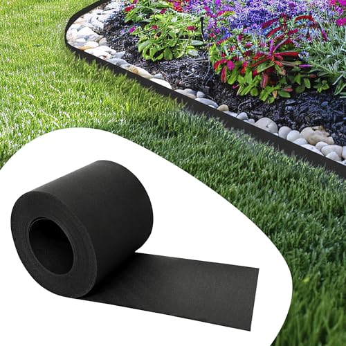 GARDENIX Flexible Rasenkante Kunststoff - Rasenbegrenzung & Beetumrandung Rund, Beeteinfassung Kunststoff, UV-Resistent, Wetterbeständig, 10m x 14cm