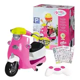 BABY born City RC Glam-Scooter, ferngesteuerter Roller für Puppen mit Lichtfunktion, 830192 Zapf Creation, Rosa